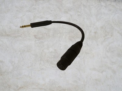 Canare Headphone Cables 1/4'' TRS Plug to 4-Pin Neutrik XLR Adapter