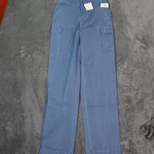 LL Bean Cargo Pants Mens 31x34 Blue Classic Fit Utility Pockets Outdoor New Tags
