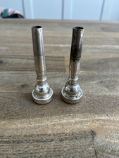 Vintage Vincent Bach Corp. 7C and 5C Silver Plated Trumpet Mouthpiece Set