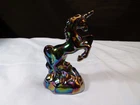 Original Fenton (Not Mosser) Amethyst Carnival Glass Unicorn Figurine