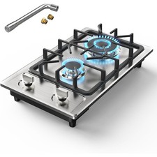 Propane Cooktop 12 inch, Nafewin Portable Gas Cooktop Stainless Steel