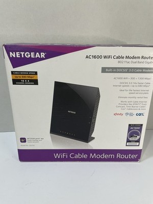 Netgear WiFi Cable Modem Router AC1600 Built In DOCSIS 3.0 Cable Modem
