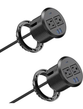 3 inch Desktop Power Grommet USB C,20W Fast Charging Station,Furniture Recesse