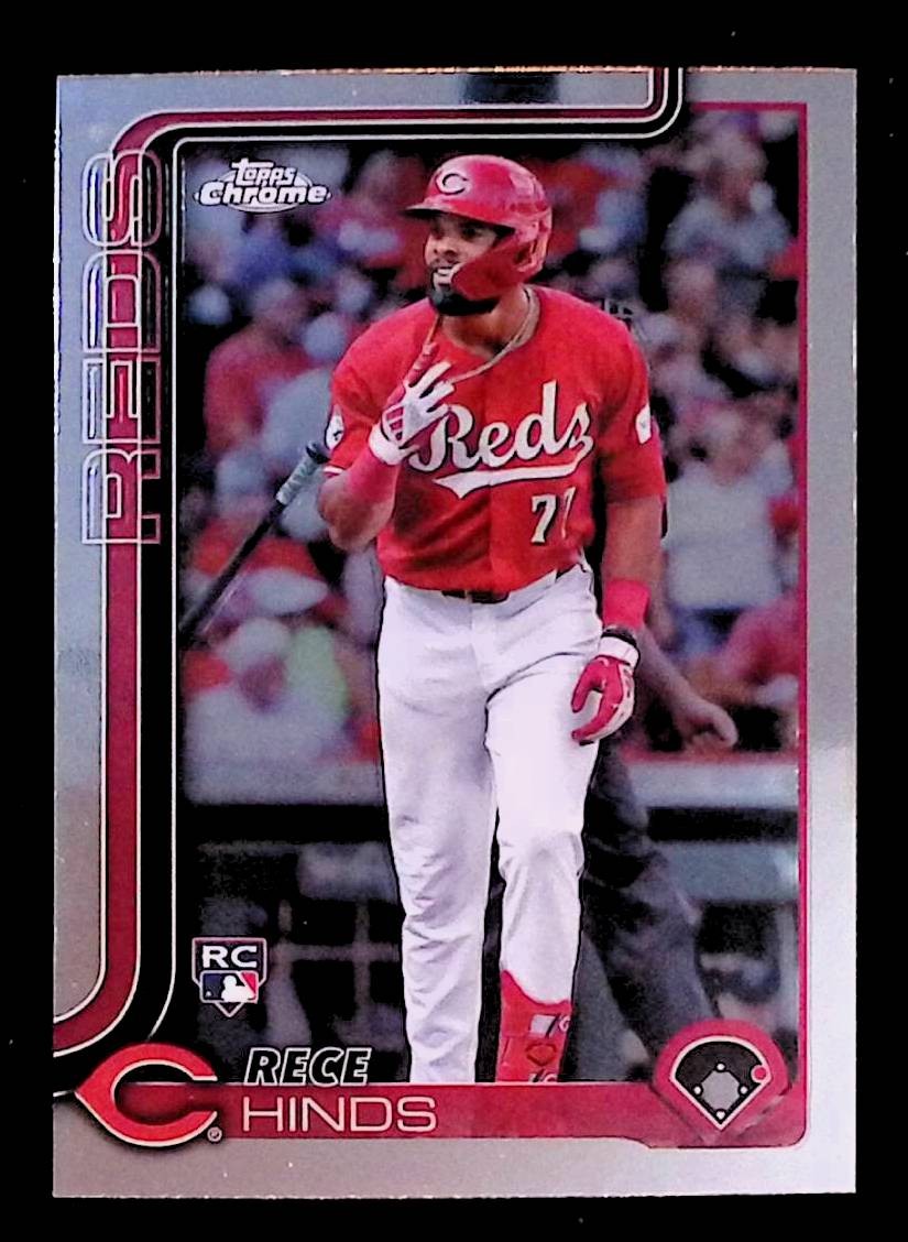 Rece Hinds 2025 Topps Chrome #253 Rookie Cincinnati Reds