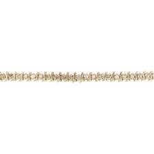 1.45ctw Diamond S-Link Chain 7.25" Tennis Bracelet 10k Yellow Gold 9.50 Grams