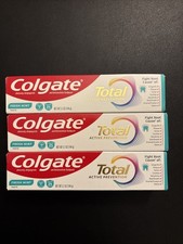 3x Colgate Total Bacterial Prevention Fresh Mint Toothpaste 5.1 oz ea Exp 11/26+ 1.31 per gallon