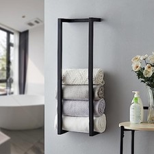 Towel Rack for Rolled Towels, Towel Rack for Bathroom,Wall Mounted Metal Bath...