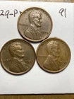 1929-PDS LINCOLN WHEAT CENT SET, "XF-AU" condition coins, set #91