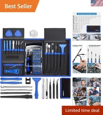 All-in-One 80-in-1 Computer Tool Kit Featuring 56 Bits for Every Electronic Need