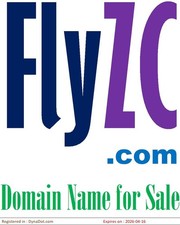 Website Domain Name for Sale- FlyZC.com -5 Letters-Premium Brand Logo-Make Money