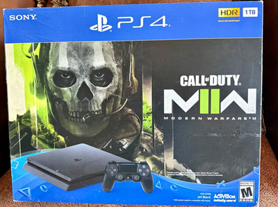 Sony PS4 PlayStation 4 CUH-2215B 1TB Black Call of Duty MWII HDR
