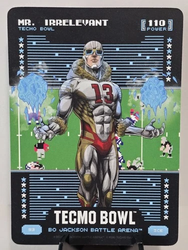 Bo Jackson Battle Arena Tecmo Bowl Mr Irrelevant Ice #93 - Brock Purdy
