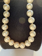 Mikimoto Akoya Zuchtperlen 16,5" Halskette Sterlingsilber Verschluss Vintage