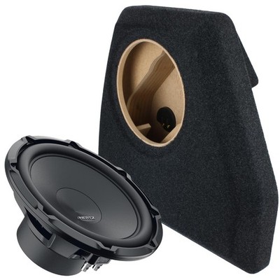 Auto Bass Gehäuse für VW Golf 5 und 6 + 25cm Subwoofer Hertz CS250 S2 600 Watt
