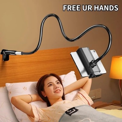 Lazy Bed Phone Tablet Holder Adjustable Clamp Stand for iPad Desktop Mount