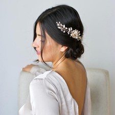 12 Pettini Laterali Francesi Per Capelli - Accessori Decorativi Acrilici In 6 Stili E Colori, Per Sposa, Cerimonie E Uso Quotidiano