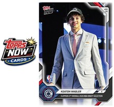 2025-26 NBA Topps Now #KWAG Keaton Wagler RC DRAFT Los Angeles Clippers PRESALE