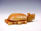Old Nephrite Jade Stone Carved Ancient Furious Dragon Turtle #06112401 — photo 1