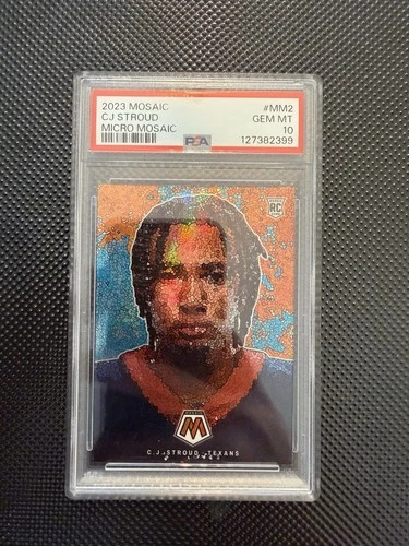 2023 Mosaic C.J. Stroud Micro Mosaic PSA 10 Gem Mint Texans RC