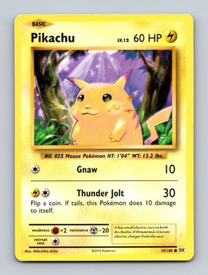 TCG Pokemon Karte Pikachu EVO 35/108 Eng Mitsuhiro Arita Evolutions