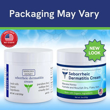 Seborrheic Dermatitis Cream with Manuka Honey, Coconut Oil and Aloe Vera - Moist