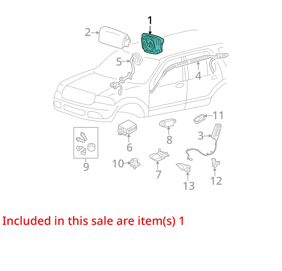 Airbag Air Bag Front Driver Wheel Fits 02-05 MOUNTAINEER 29912120 Foto 4 de 4