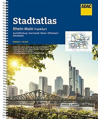 ADAC Stadtatlas Rhein-Main, Frankfurt 1:20 000: mit Aschaffenburg, Buch ADAC