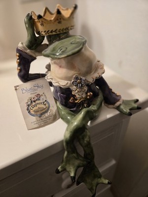Frog Prince Ceramic Candleholder (Heather Goldminc) Art
