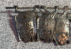 Sterling Silver Hanging BATS pin / brooch signed Very Detailed 9.4g see pics — photo 3