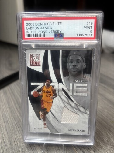 2009 Donruss Elite LeBron James #PATCH /199 Game Worn Jersey - PSA 9 (POP 3)