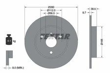Disque de frein Smart CABRIO