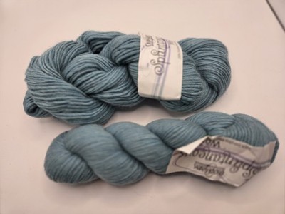 2 Skeins Cascade Yarns Spuntaneous Worsted 14 Sky Heather 100% Extrafine Merino