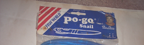 Manns Po Go Snail Lure 10 Pk Blueberry Worm Color Baby Snake Lure Discontinued - Picture 6 of 15