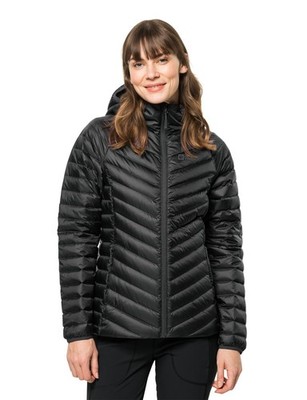 Jack Wolfskin Women's Down Jacket Winter Coat Passamani Down, Black, XS Defect