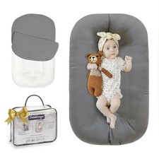 Baby Lounger for Newborn - Snuggle Cozy Me Lounger  Breathable Soft Cotton, ...