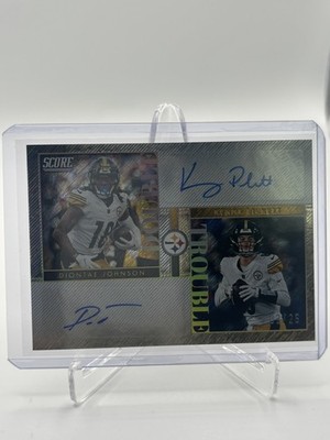 2023 SCORE DOUBLE TROUBLE Kenny Picket/Diontae Johnson /25 Dual Auto Steelers 