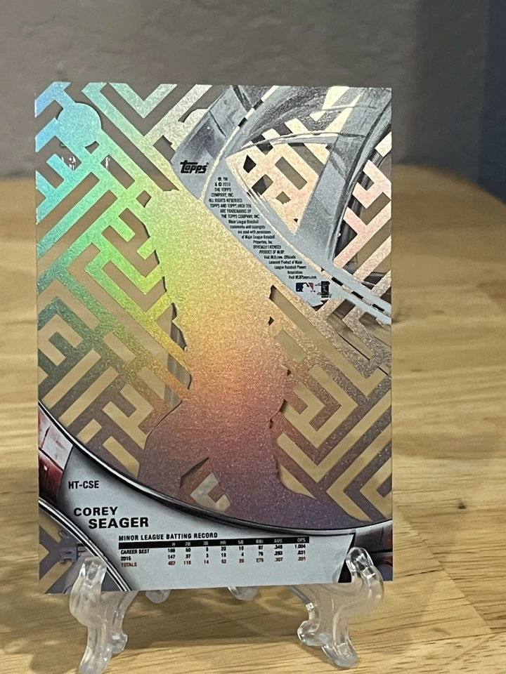 2016 Topps Hi Tek Corey Seager Rookie Gold Rainbow 13/60 - Image 3 of 3