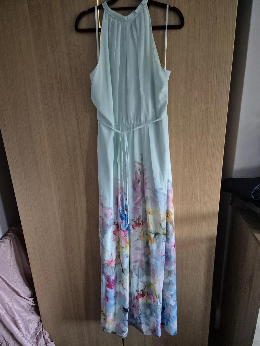 slim fit dress slacks Sleeveless Drape Neck Jersey Maxi Dress | Asorela