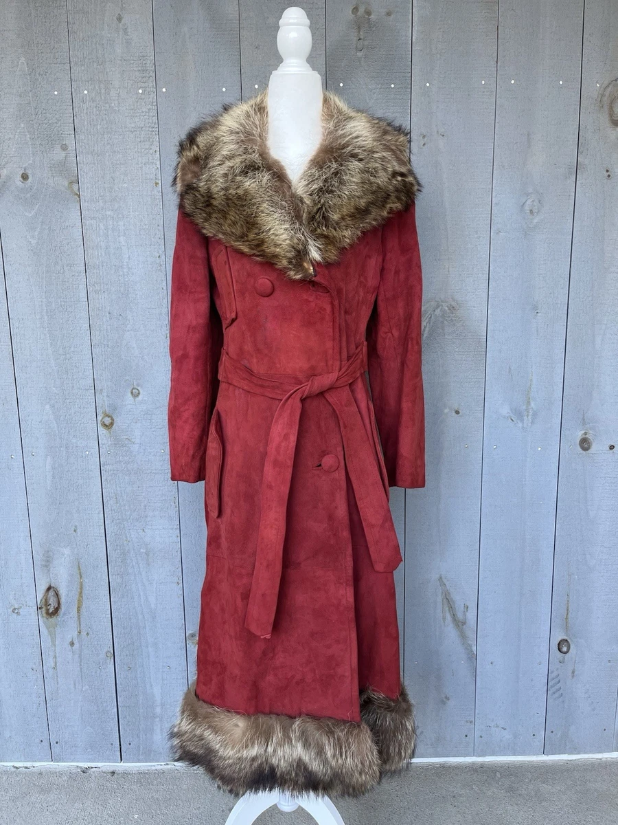 Faux Fur Suede Original Vintage Coats, Jackets & Waistcoats for