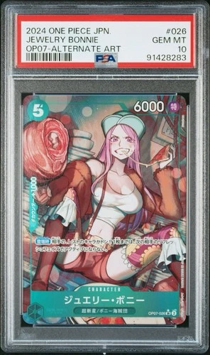 PSA 10 Jewelry Bonnie OP07-026 Alt Art One Piece Card Japanese 2024