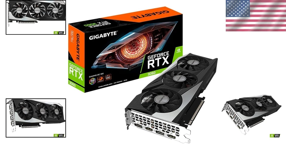 Tarjeta de gráficos NVIDIA GeForce RTX 3060 12 GB OC - Impresionantes imágenes, juegos rápidos Foto 2 de 4