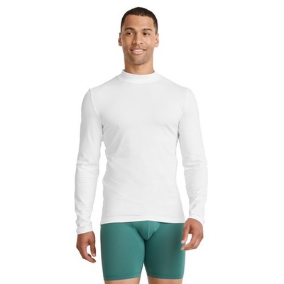 Jockey Men's Cotton Stretch Long Sleeve Mock Neck Tee