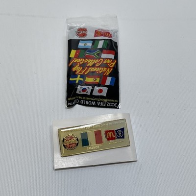FIFA WORLD CUP 2002 France National Flag Pin McDonalds Coca Cola 1x2.5 