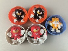 2024 McDonald's Sonic 3 The Hedgehog HAPPY MEAL TOYS Cake Topper set of 6 plus 4