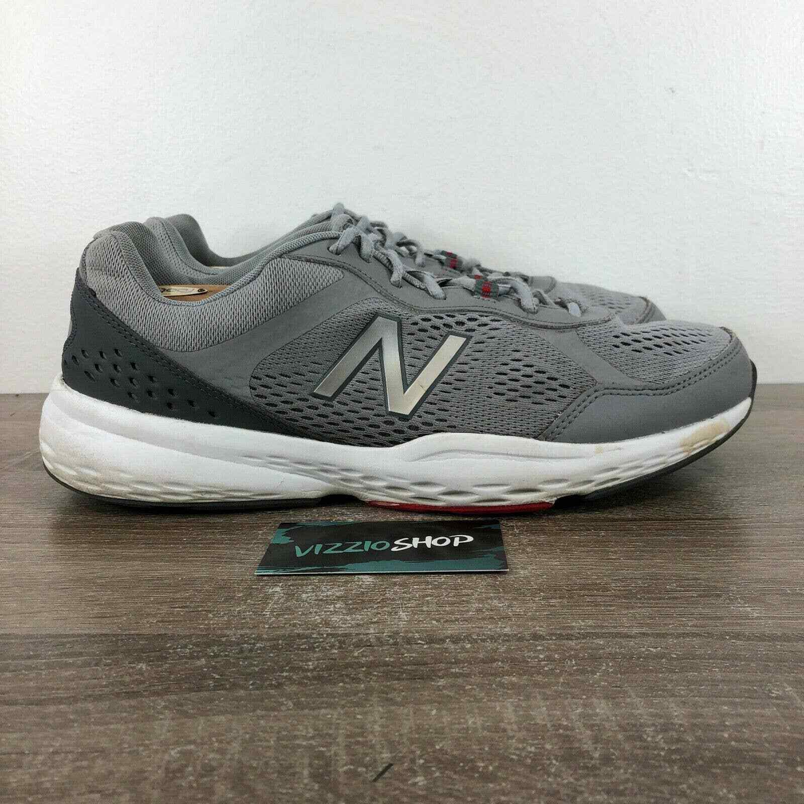 Balance 517v2 Gray Red Running Shoes 