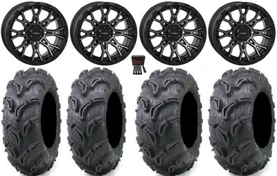 System 3 ST-6 12'' Wheels Dark Tint 26'' Zilla Tires Kawasaki Brute Force IRS