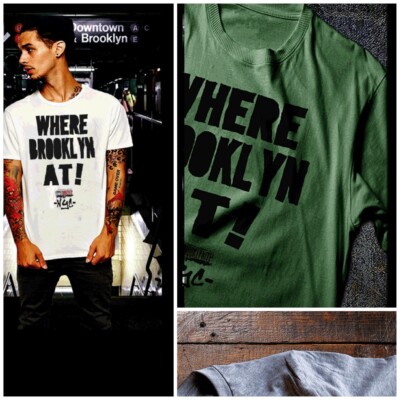 Brooklyn t-shirt where Brooklyn 1993 Hustle New York City streetlife NYC tee