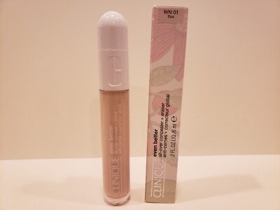 Clinique ~ Even Better All-Over Concealer + Eraser ~ WN01 Flax ~ 0.2oz~NIB