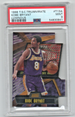 1998-99 Stadium Club Kobe Bryant Triumvirate Luminous Die-Cut T13A 