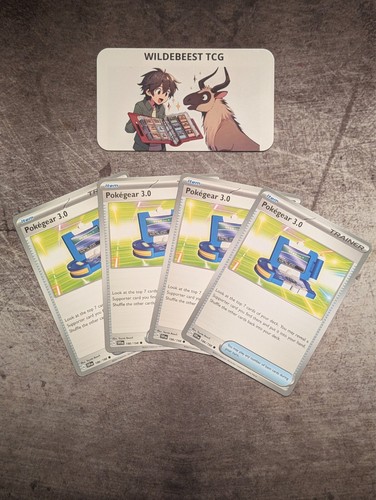 Pokegear 3.0 186/198 Pokemon TCG Trainer Card - Scarlet & Violet Base NM